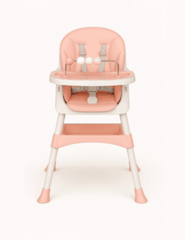 UBRAVOO Foldable Baby High Chair – Pink