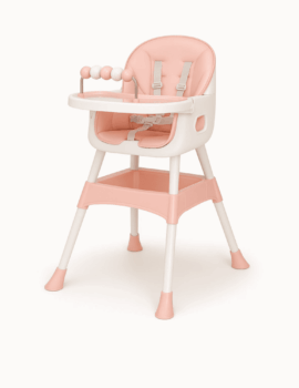 UBRAVOO Foldable Baby High Chair – Pink