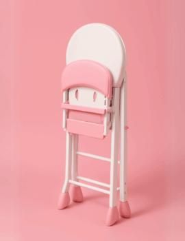 Wandercub 135 Foldable Baby High Chair – Pink
