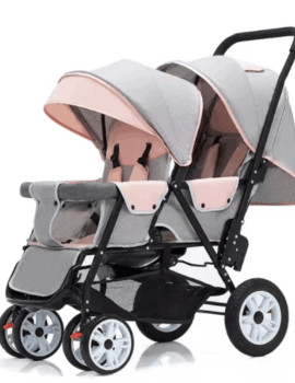 Wandercub Twin Travel Stroller – Pink