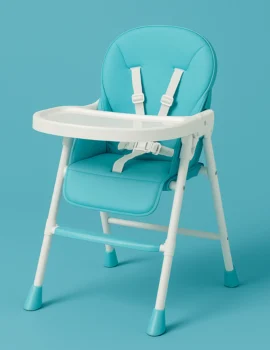 Wandercub 135 Foldable Baby High Chair – Blue